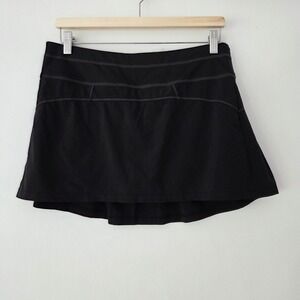 Athleta Skort Black Pleated Athletic Tennis Golf Running Womens Size S 580961
